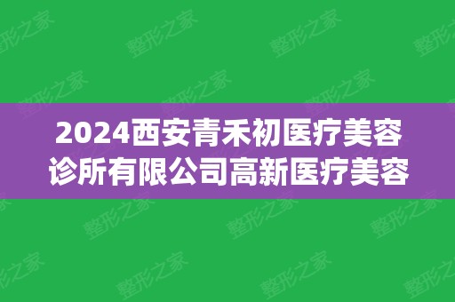 2024西安青禾初医疗美容诊所有限公司高新医疗美容诊所7月价目表(西安青禾生态农产品有限公司)